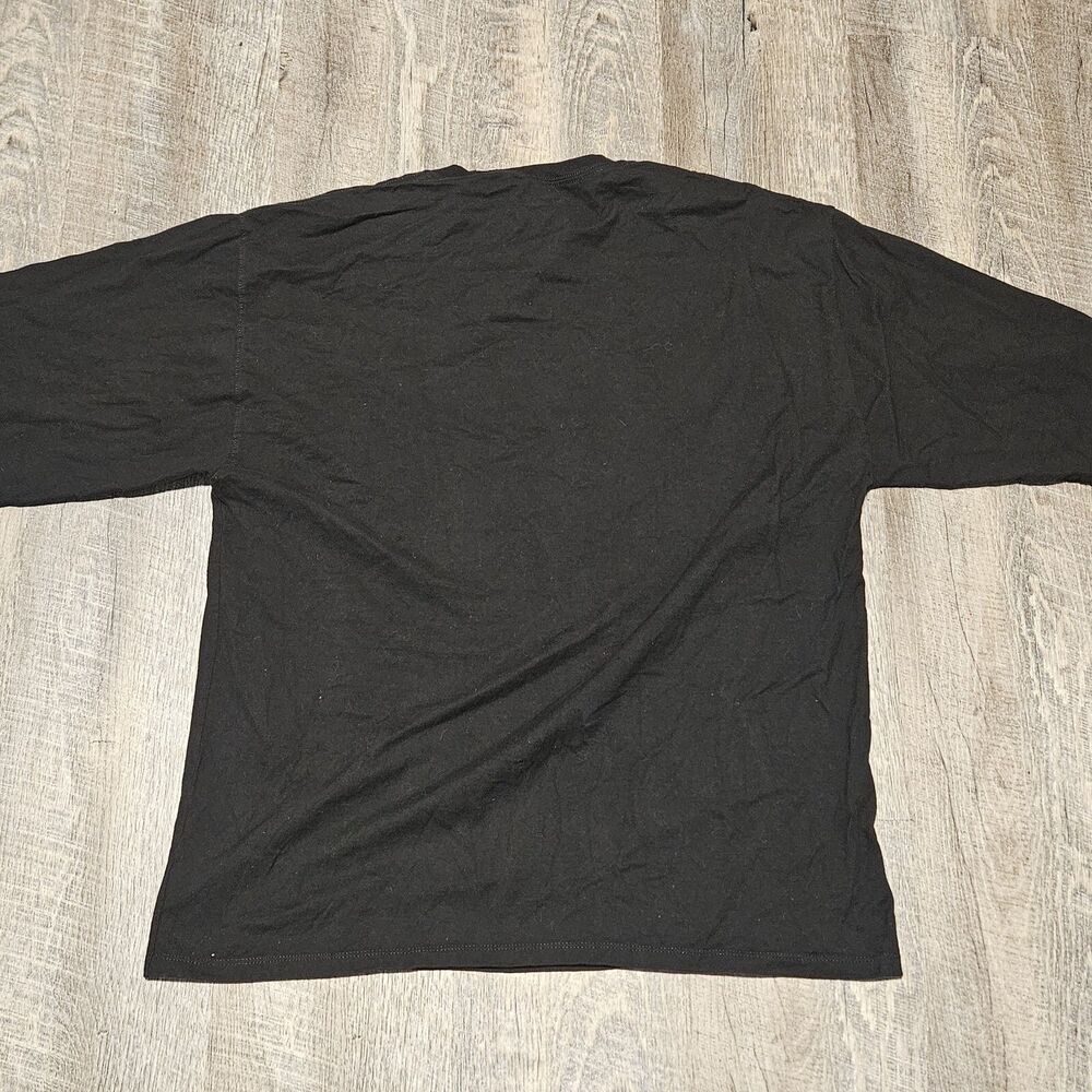Champion Authentic Athletic Wear Black Long Sleeve Thick T-Shirt Size XL Logo - Picture 4 of 10